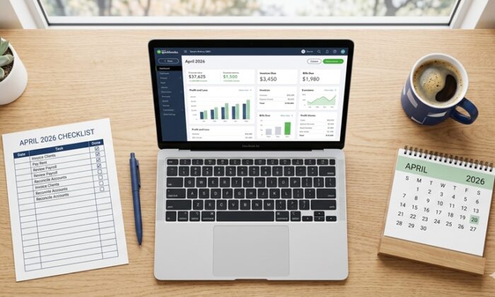 monthly bookkeeping checklist for service-based small businesses